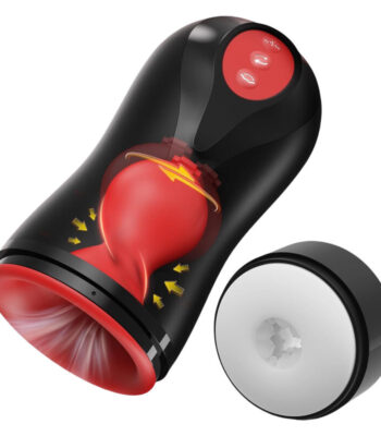 Tracy's Dog Male Masturbator Penis Pump - Male Sex Toys for Men with 3 Swirling 5 Tightening 10 Vibration Modes Sucking Penis Training Vibrator Glans Trainer Adult Toys Mens Sex Toys Enlargers