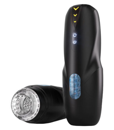 Male Masturbator Sex Toys for Men - Adult Toys Penis Pump with 8 Thrusting & 8 Spinning Modes, Pocket Pussy Male Stroker with 3D Realistic Sleeves & Indicator, Blowjob Toy Mens Sex Machine