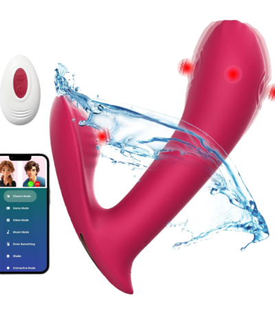 Wearable G Spot Vibrator with APP & Remote Control, 9 Tapping & Vibration Modes, Dual Stimulation, Strong Power, Discreet Design, Easy to Use and Clean, Great Gift for Women, Couples, Adult Sex Toys
