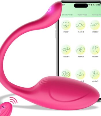 APP Remote Control G-spot Panty Vibrator, Pink Fun Long Distance Bluetooth Wearable, Rechargerable Adult Sex Toys More Than 10 Vibrations for Women and Couple, Female Toy
