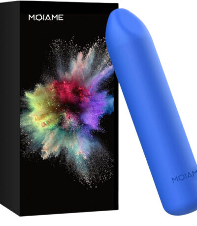 Small Bullet Vibrator for Women: Waterproof Mini Clit Vibrator with 10 Modes, Full Silicone Vibrating Finger Massager for G Spot Nipple, Female Rechargeable Lipstick Vibe Sex Toy (Sapphire)