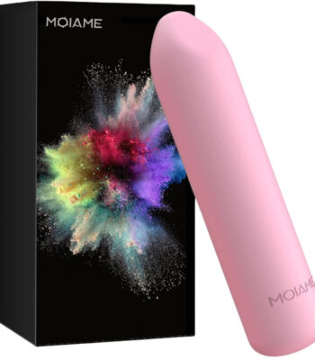 Small Bullet Vibrator for Women: Waterproof Mini Clit Vibrator with 10 Modes, Full Silicone Vibrating Finger Massager for G Spot Nipple, Female Rechargeable Lipstick Vibe Sex Toy (Tea Rose)