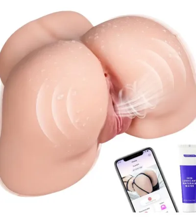 Vibrating Sex Doll Male Sex Toy for Men, BIG SHOCKED Automatic Male Masturbator Mens Sex Dolls Electric Pocket Pussy Fleshy Stroker Sex Toys & 12 Vibration Adult Toys 3D Lifelike Soft Butt Vagina Anal