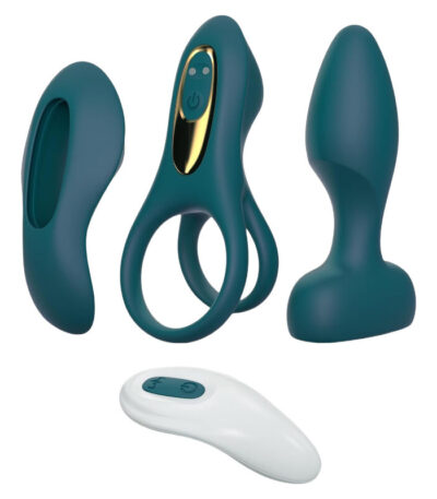 Tracy's Dog Couples Vibrator Kit - Includes Vibrating Cock Ring, Panty Vibrator & Butt Plug with Removable Rechargeable Bullet, Remote-Controlled Adult Sex Toy Set for Women & Couples Pleasure Play