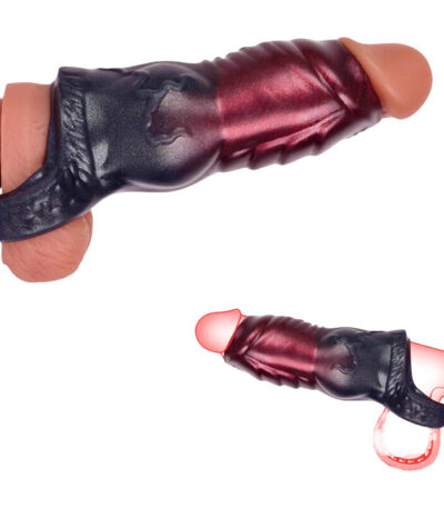 Knot Penis Sleeve Cock Sleeve, Cock Ring Penis Extender Ultra-Soft Penis Enlarger for Couples, Delay Ejaculation Stronger Erection Enhancement, Silicone Penis Rings for Testicles G Spot Stimulation