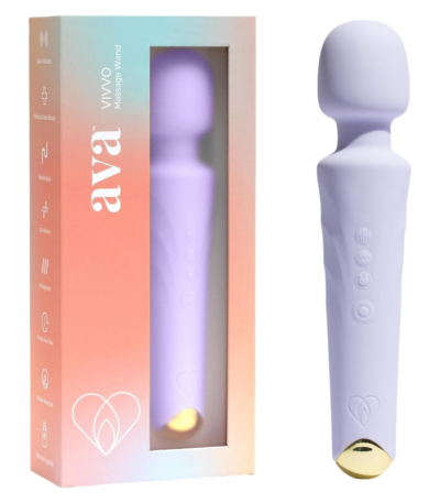 Ava Vibrator Wand Sex Toys [Clit Stimulator Vibrators] Vibrator for Woman | Sex Toy | Gifts for Women | 20 Patterns & 8 Speeds of Pleasure | Quiet & Small | Adult Sex Toys -Premium