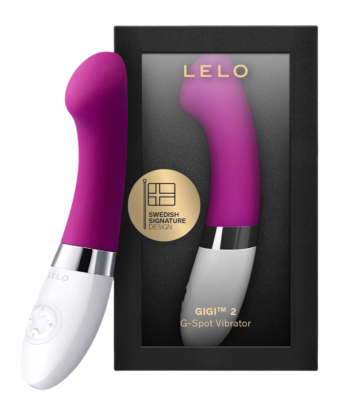 LELO Gigi 2 G Spot Vibrator for Her, Personal Massager, Powerful G Spot Toy with 8 Vibration Patterns, Curved Silent Vibrator for Mind Blowing Fun, Adult Toy, Deep Rose