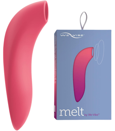 We-Vibe Melt Clitoris Vibrator | Clitoral Stimulator Adult Sex Toys for Women | Clit Sucker Sex Toy Couples | Long Distance App Control Vibrator 12 Intensity Levels | Personal Massager | Pink