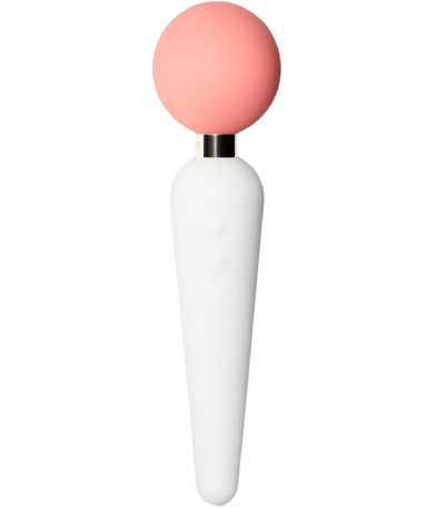 goop Wellness Double-Sided Wand Vibrator | External, Internal, & Clitoral Stimulator | 64 Pulsating Patterns | Rechargeable & Water Resistant | Phthalate, Latex, & BPA Free | 8.125 in