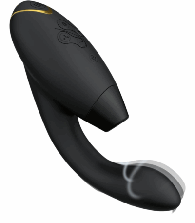 Womanizer Duo 2 Clitoral Sucker Rabbit Vibrator Sex Toy | Clit Sucking Gspot Vibrating Stimulator | Clitoris Suction | Sexual Pleasure Device | Dildo | Adult Toys for Women | Dual Stimulator | Black
