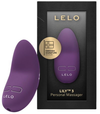 LELO Lily 3 Mini Vibrator for Women Discreet Vibrator Mini Bullet Vibrator with 10 Pleasure Settings Waterproof Vibrator Design, Dark Plum