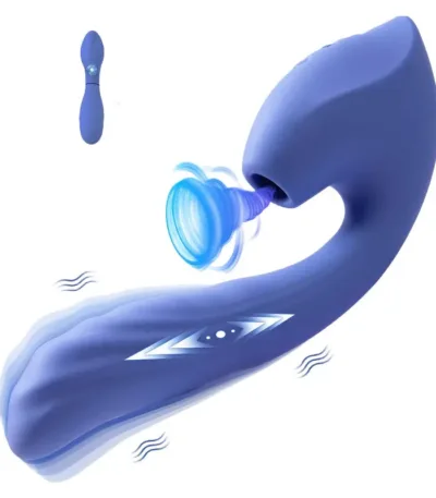 Vibrator Sex Toys Thrusting Dildo - QUZAR 3IN1 Adult Toy G Spot Clitoral Stimulator for Women with 7 Thrusting + 10 Vibration + 10 Suction, Clit Nipple Anal Adult Sex Game for Couple Female Men