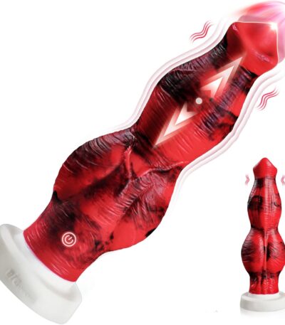 Thrusting Dildo Women Sex Toys - 10" Knot Huge Dildo Sex Toy with 7 Vibration 7 Thrust Mode, Silicone Suction Cup Thick Dildos Anal G Spot Vibrator Adult Toys for Women Couples Adult Sex Toys & Games