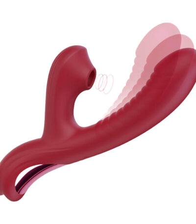 Tracy’s Dog Rabbit Sucking Vibrator - Adult Sex Toys for Clitoral G Spot Stimulation, 3 Suction & 10 Vibration & Come-Hither Modes, Finger-Like Motion, Body-Safe Silicone, Waterproof & Rechargeable