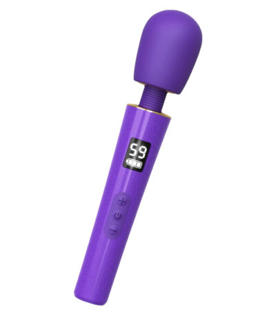 Tracy's Dog Mini Vibrator Wand [Sex Toys] Clit Stimulator | Travel-Friendly | 9 Vibrations & 5 Speeds of Pleasure | Powerful & Cordless | Adult Toys for Women Couples | LED Display | Rechargeable