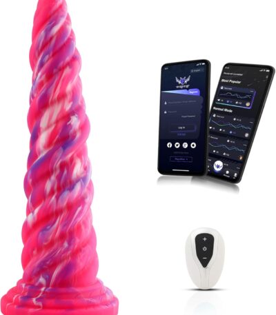 Silicone Vibrator, APP/Remote/Key 3 in 1 Control Vibrator with 10 Vibration Modes, Adult Sex Toy